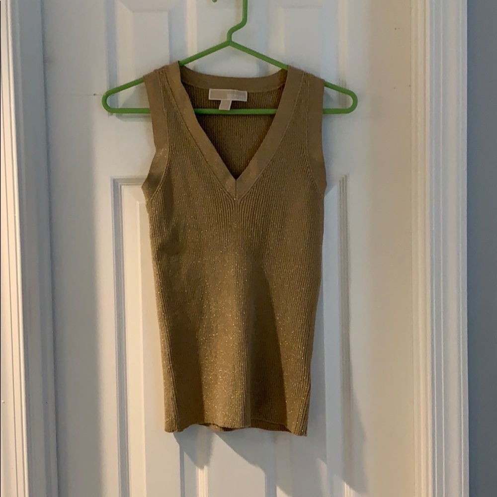 Michael Kors gold sparkle cami / tank